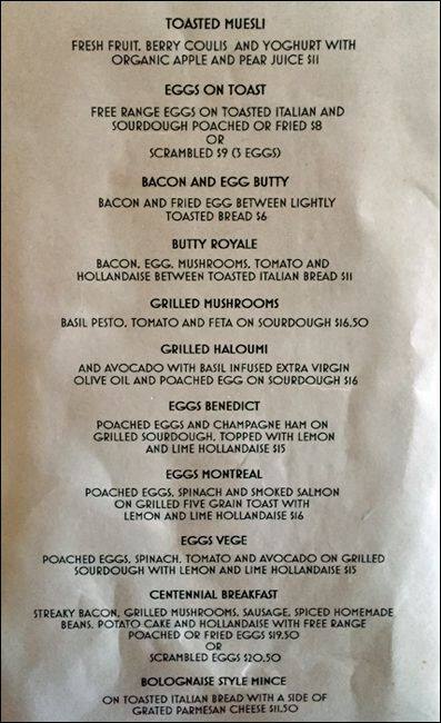 Centennial Coffee House Menu For Centennial Coffee House Lyall Bay Menu