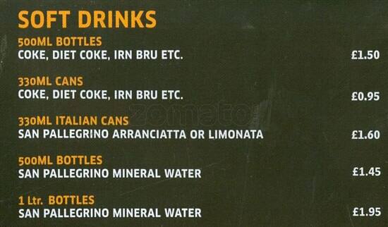 Rapido menu