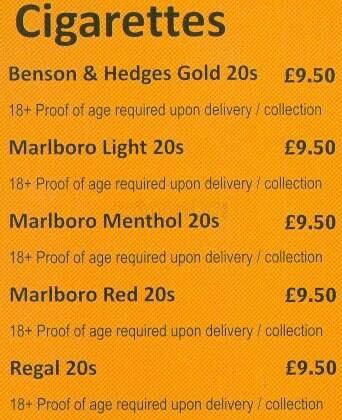 Rapido menu
