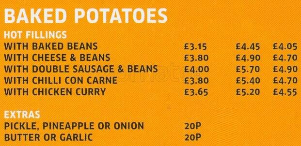 Rapido menu