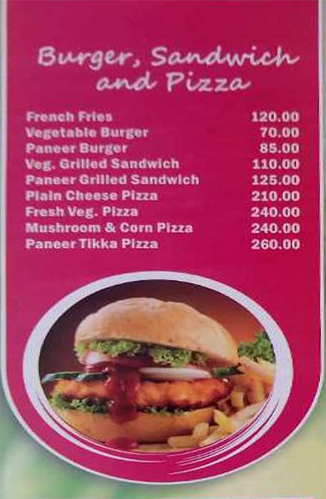 Anupam Sweets menu