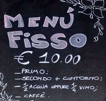 Menu di La Chicchera 