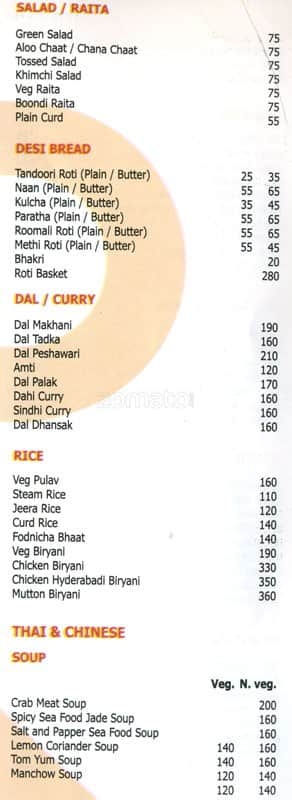 Y2k Cafe menu