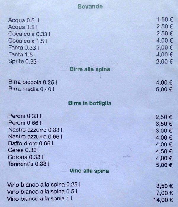 Menu di Alari 