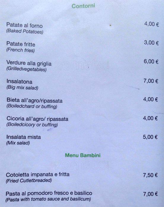 Menu di Alari 