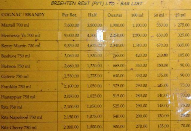 Sangeeth Restaurant menu