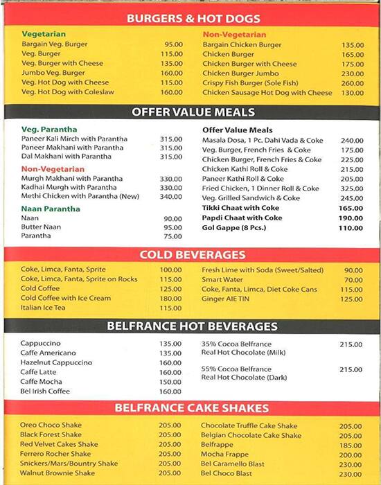 Menu of Hot Breads, Sarabha Nagar, Ludhiana