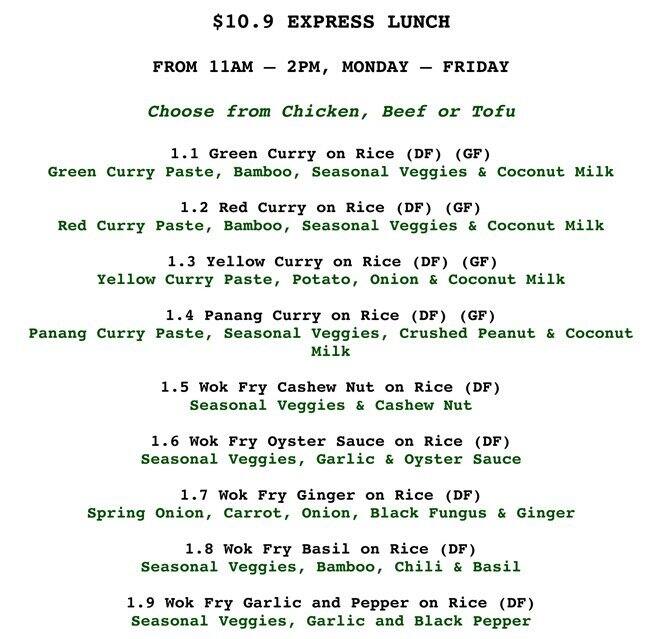 Papaya Thai Kitchen Menu, Menu for Papaya Thai Kitchen, Epsom, Auckland