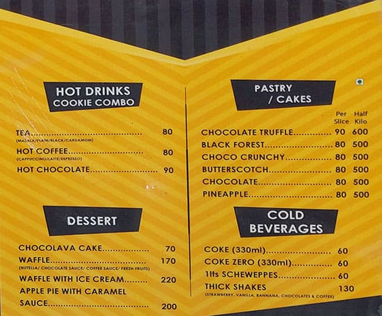 Cookie Man - South City Mall menu