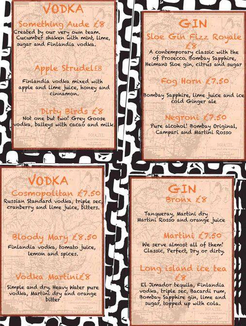 Floripa menu
