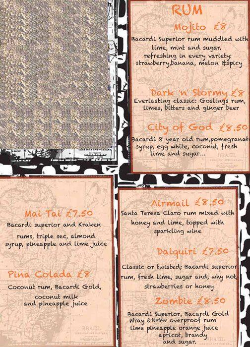 Floripa menu