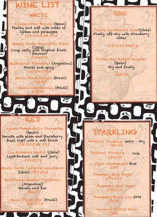 Floripa menu