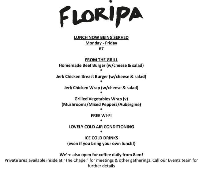 Floripa menu