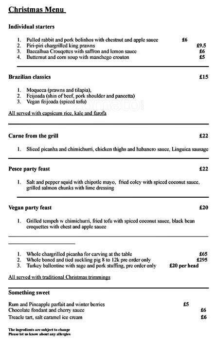 Floripa menu