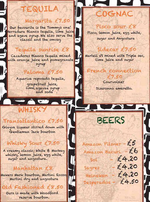 Floripa menu