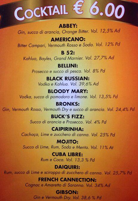 Menu di Iris Bar 