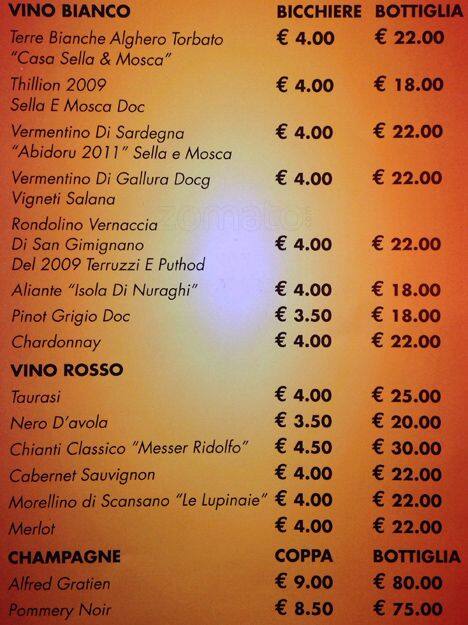 Menu di Iris Bar 