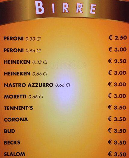 Menu di Iris Bar 