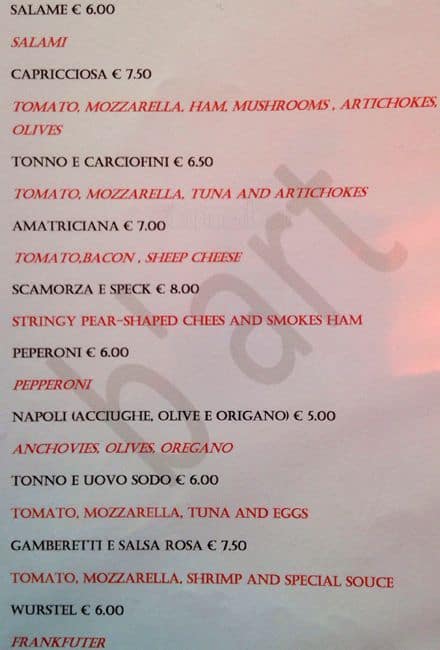 Menu di Iris Bar 