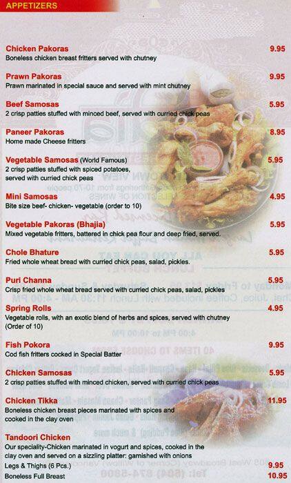 New India Buffet & Restaurant Menu - Urbanspoon/Zomato