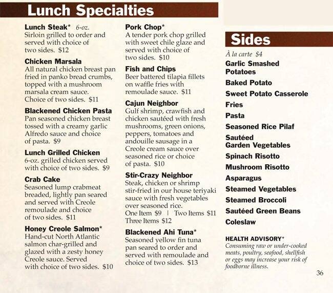 Menu at Neighbors Place pub & bar, Lynchburg