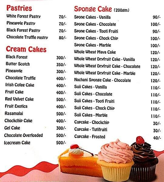 Cake Trails Menu, Menu for Cake Trails, Baner, Pune - Zomato