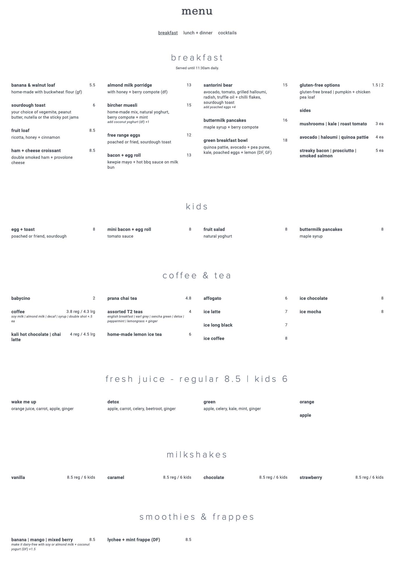 Carta de Mosman Rowers