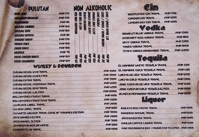 Bamboo Palm Garden Menu Menu For Bamboo Palm Garden Sikatuna Village Quezon City