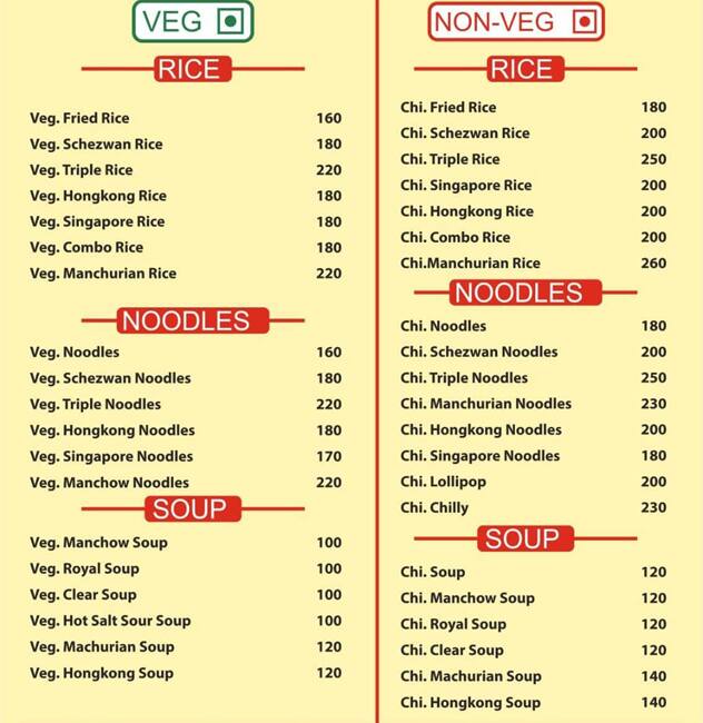 Menu of Lay Bhari Hotel And Chinese, Dahisar West, Mumbai