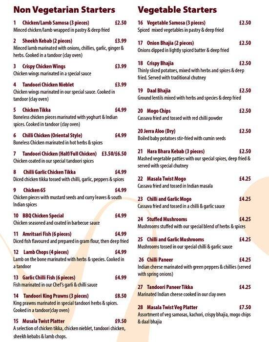 Menu at The Shaftesbury pub & bar, London, 3 Shaftesbury Parade