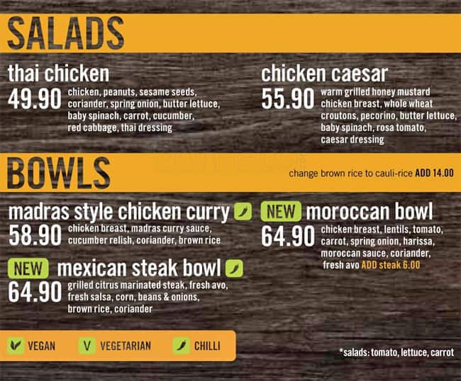 KAUAI menu