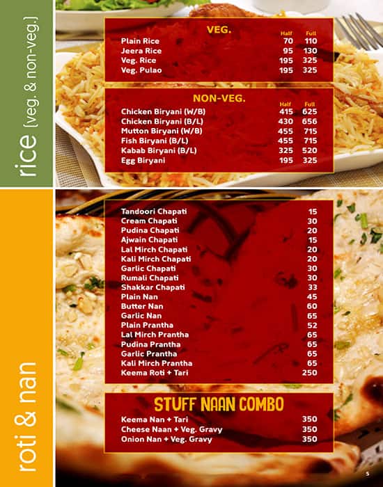 Daman Chicken menu