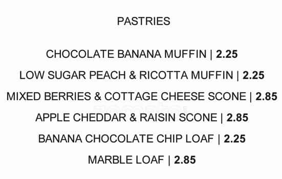 Eighth Avenue Trattoria menu