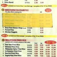 Gold Chilli Menu Menu For Gold Chilli Ss 15 Selangor