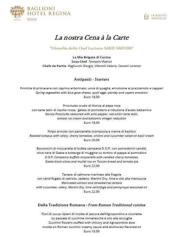 Menu di Brunello Bar and Restaurant 