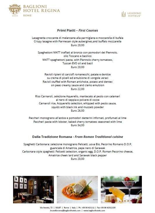 Menu di Brunello Bar and Restaurant 