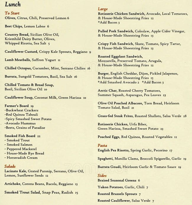 Margaux Menu, Menu for Margaux, Greenwich Village, New York City ...