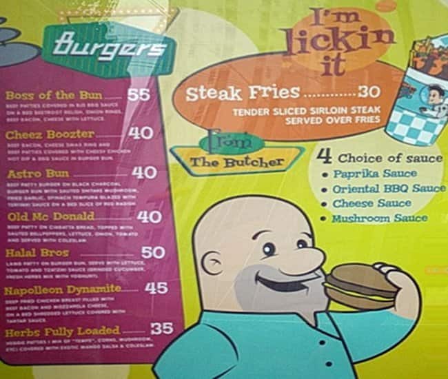 Brother Jonn & Sons Menu, Menu for Brother Jonn & Sons, Ciumbuleuit