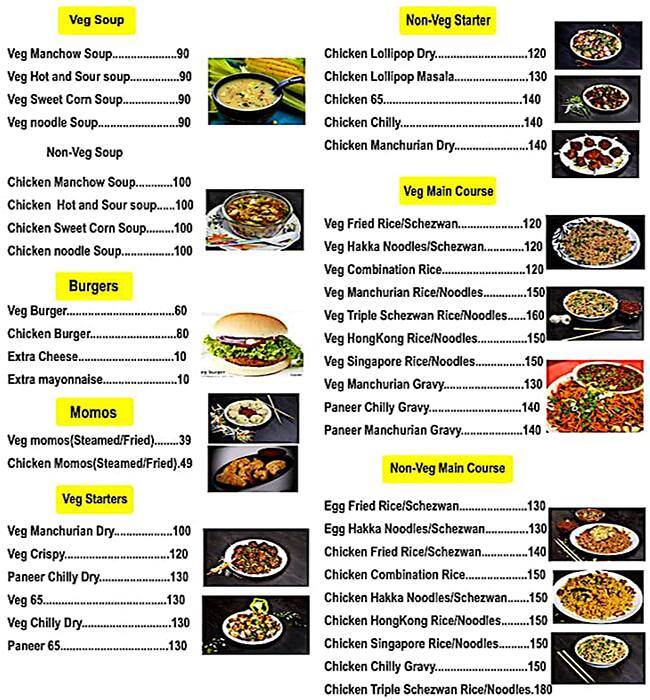 Shanghai Express Menu Menu For Shanghai Express Vishrantwadi Pune
