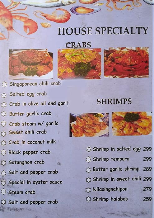 Menu at Golden Seafood and Steak House steakhouse, Quezon City, Extension