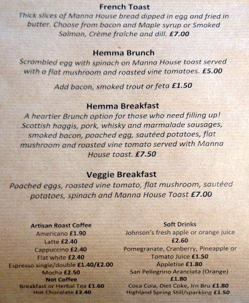 Hemma Menu Hemma Old Town Edinburgh Icin Menu Zomato Uk