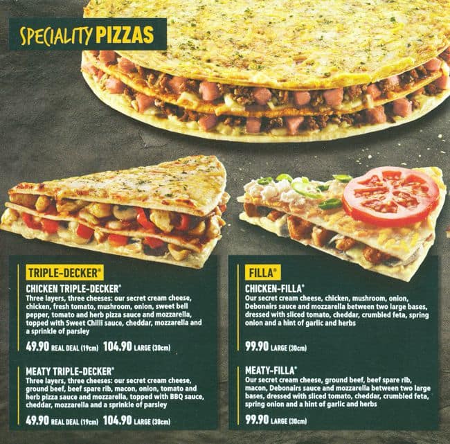 Debonairs Pizza Menu Prices 2022