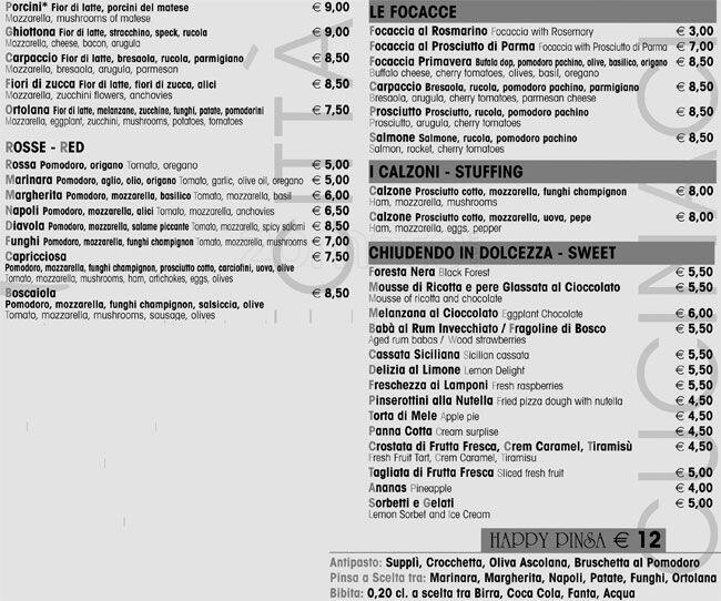 Menu di La Queen Del Molise 