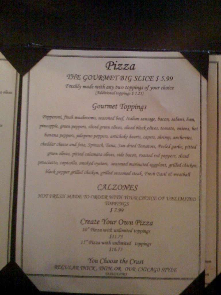 Cafe 22 Menu, Menu for Cafe 22, Osborne & Corydon Village, Winnipeg