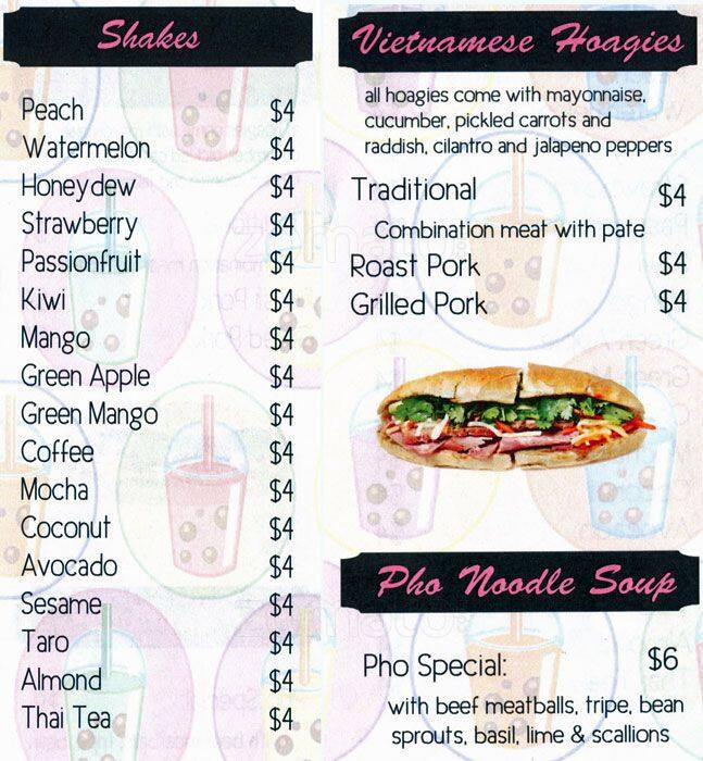 Lola's Cafe menu