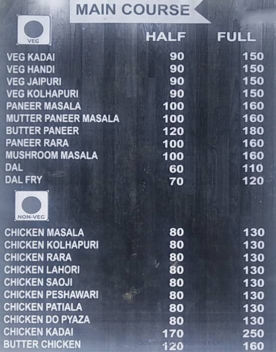Menu of Spicy Kitchen, Chembur, Mumbai