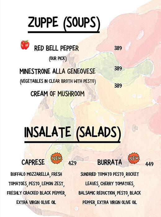 Menu Of Sale And Pepe - Ristorante Italiano, Ambavadi, Ahmedabad