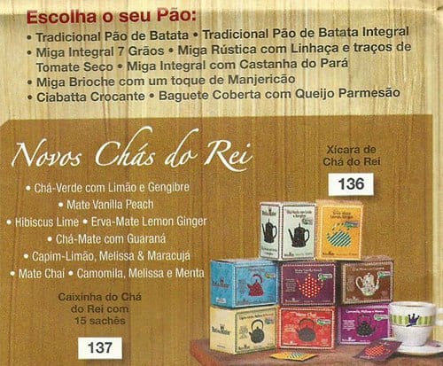 Rei do Mate cardápio