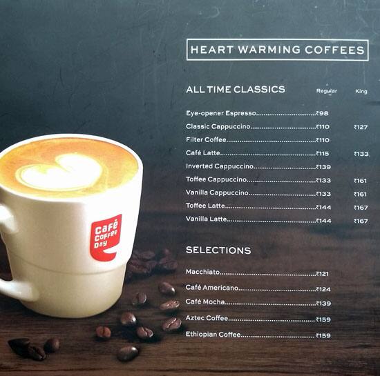 Cafe Coffee Day Menu For Kharadi Pune Zomato Cafe Coffee Day Kharadi Menu
