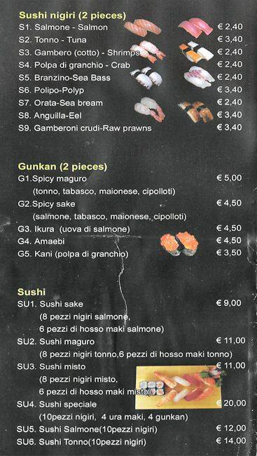 Menu di Sushi Plus 